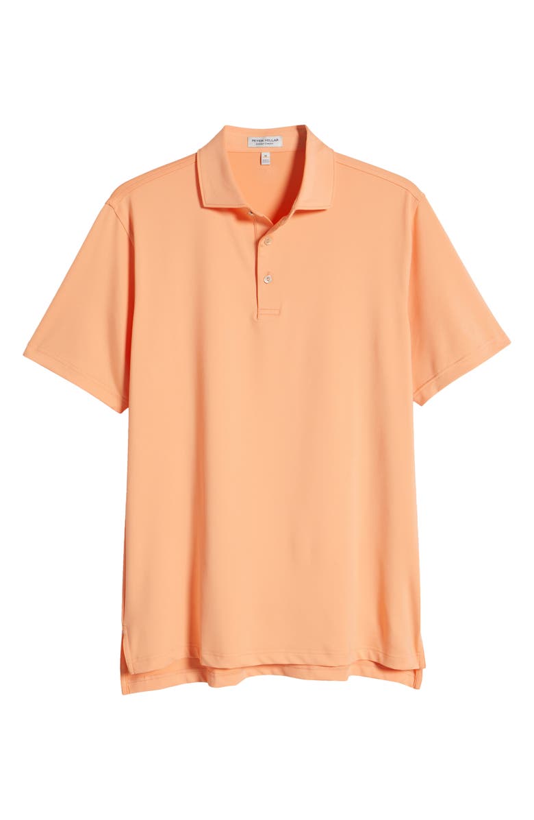 Peter Millar Crown Sport Summer Comfort Solid Performance Jersey Polo, Alternate, color, Papaya