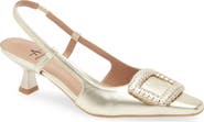 Aquatalia Arabella Kitten Heel Weatherproof Slingback Pump
