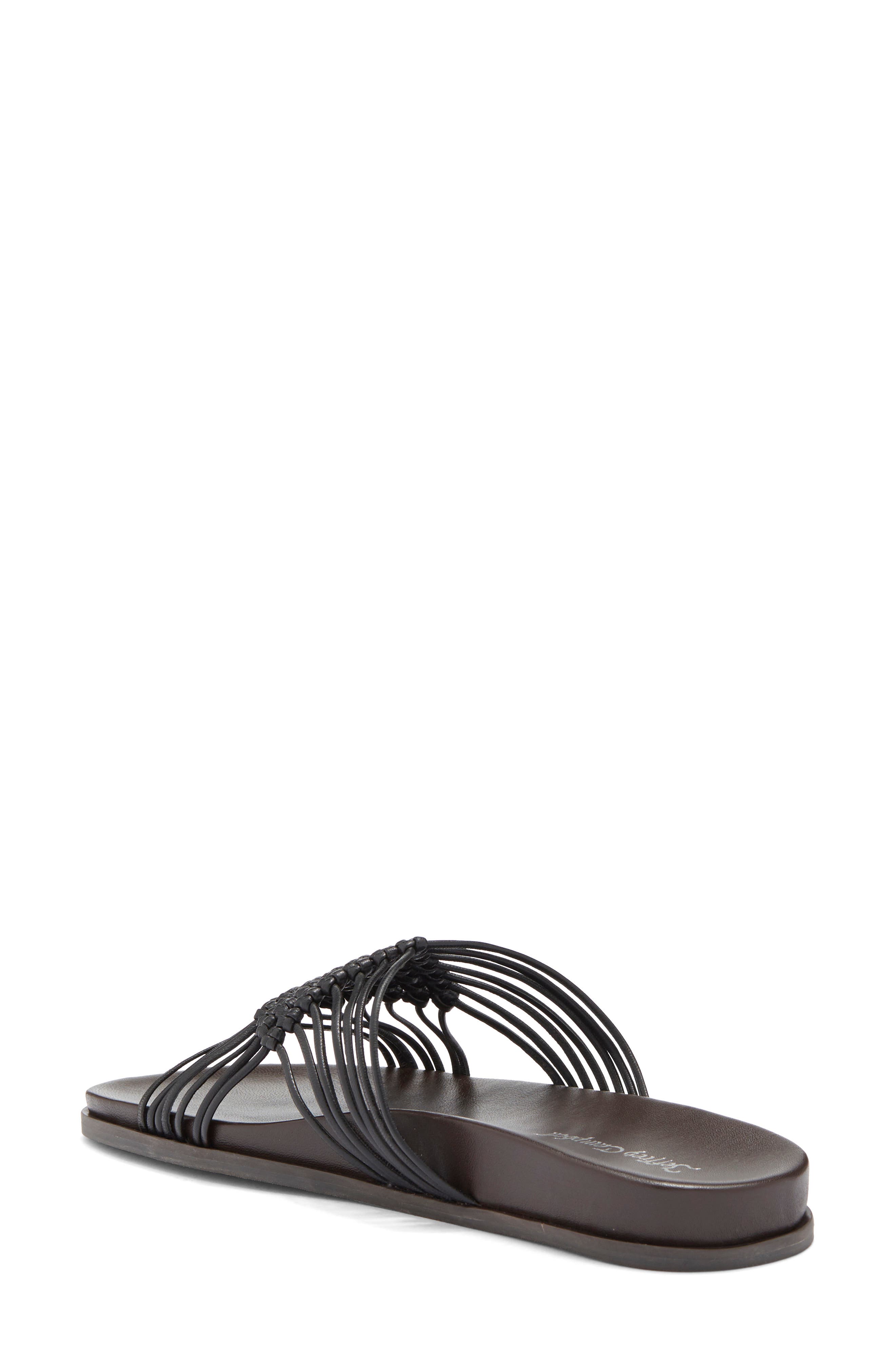 Jeffrey Campbell Plait Sandal, Alternate, color, Black