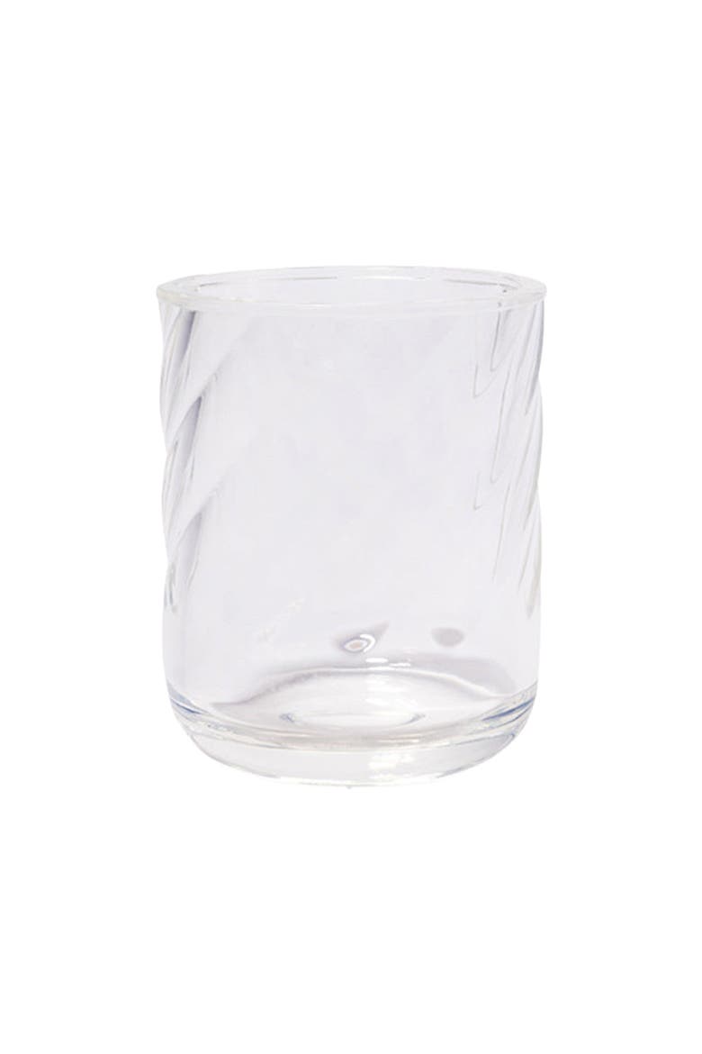 Silicone Crystal Clear Rocks Glass, Main, color, Wave