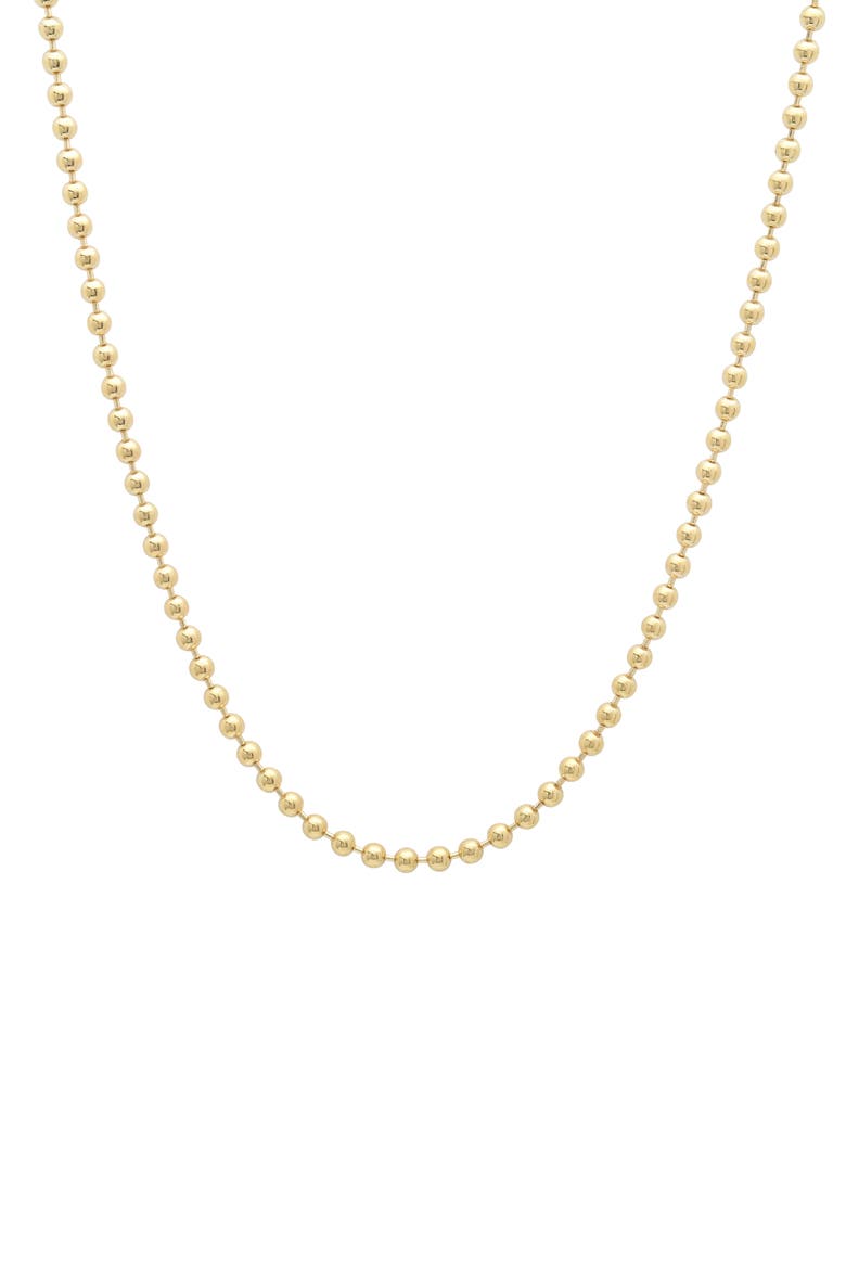 18k Gold Large Round Bead 20-Inch Necklace, Main, color, 18K YELLOW GOLD