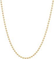 Sara Weinstock 18k Gold Large Round Bead 20-Inch Necklace
