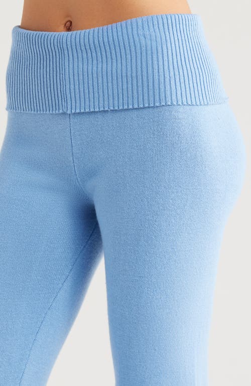 Florence By Mills Foldover Cotton Blend Leggings In Endless Sky