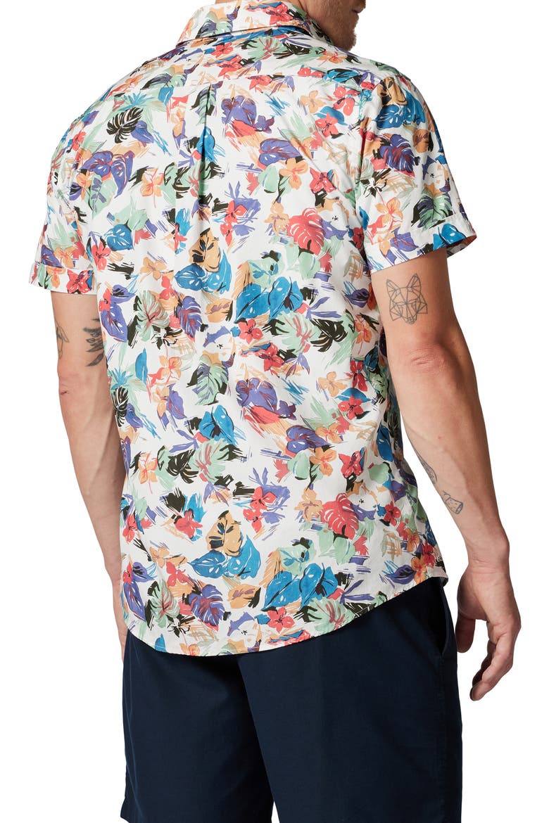 Upper Charlton Floral Short Sleeve Button-Up Shirt, Alternate, color, BOTANICAL
