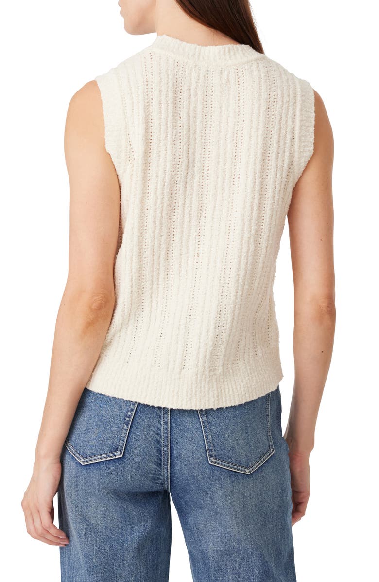 Habitual Texture Sleeveless Sweater, Alternate, color, Buttercream