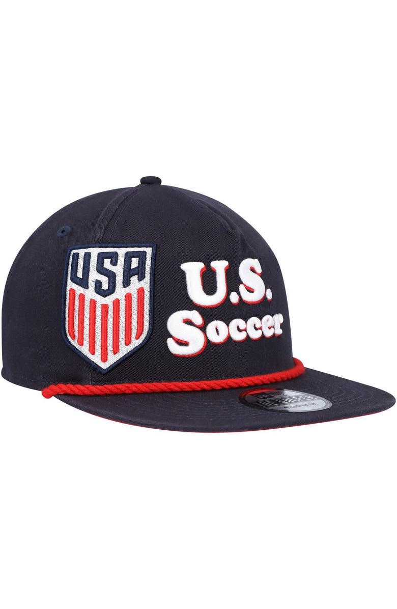 New Era Men's New Era Navy USMNT Heritage The Golfer Snapback Hat, Main, color, Navy