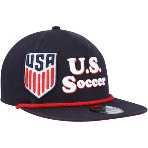 Men's New Era  Navy USMNT Heritage The Golfer Snapback Hat