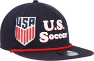 New Era Men's New Era  Navy USMNT Heritage The Golfer Snapback Hat