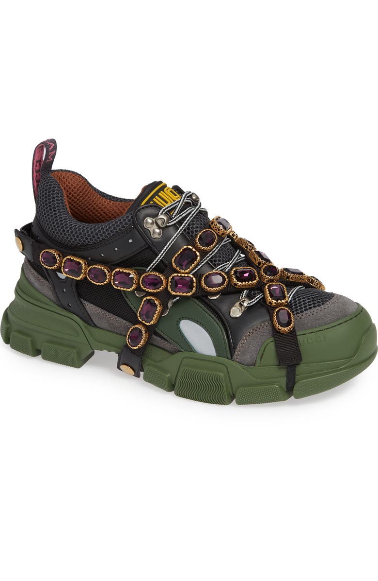 Gucci Journey Jewel Hiker Sneaker, Main, color,