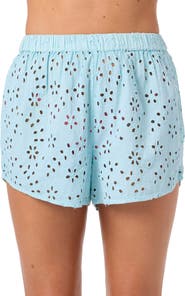 O'Neill Pam Cotton Eyelet Cover-Up Shorts