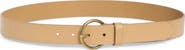 NORDSTROM RACK Leather Circular Buckle Belt