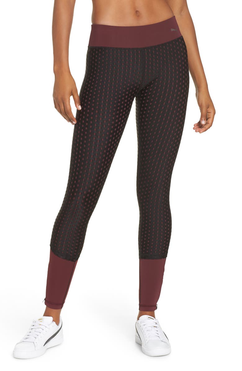 PUMA Luxe Mesh Leggings, Main, color, 