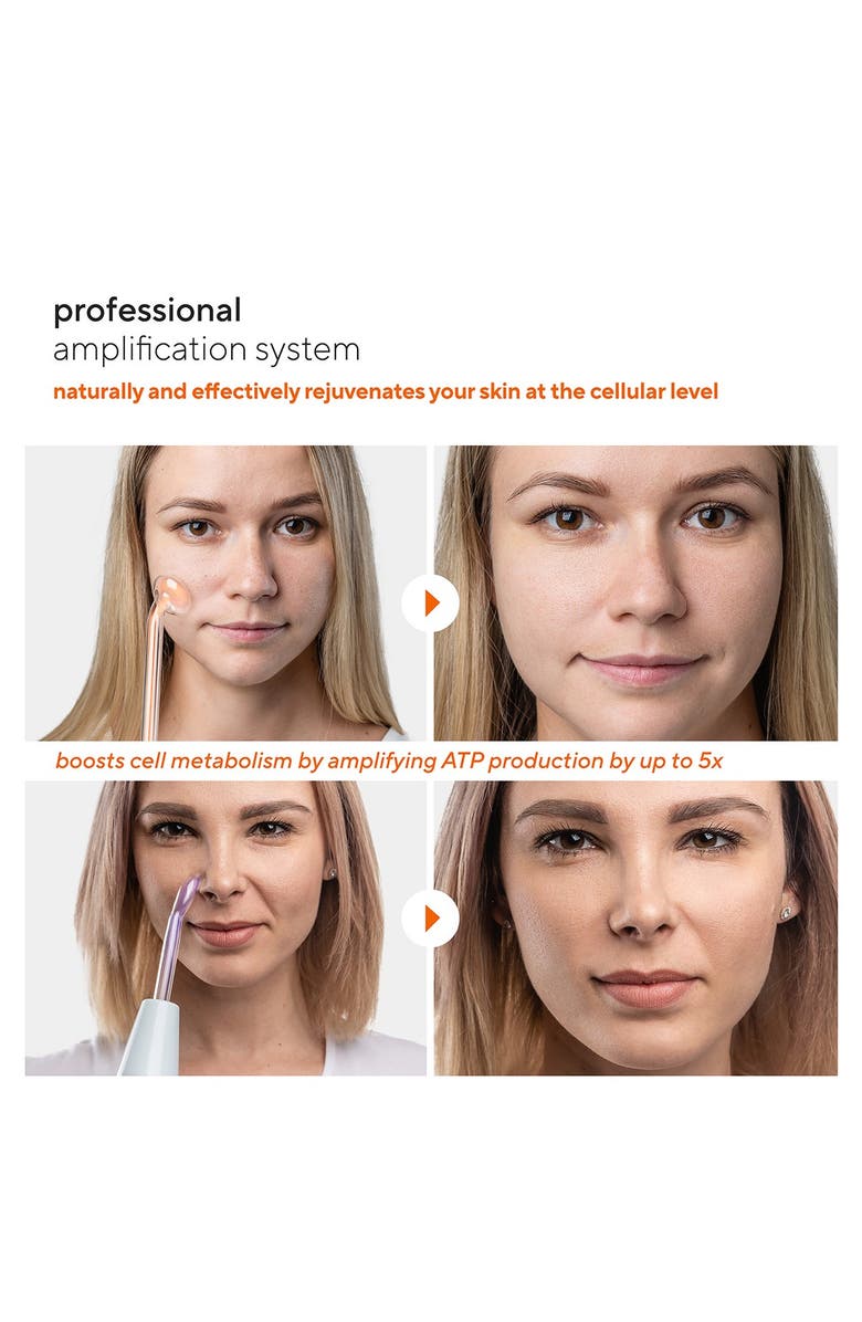 PURE DAILY CARE NuDerma Professional Skin Therapy Wand - Portable Handheld High Frequency Skin Therapy Machine with 6 Neon & Argon Wands, Alternate, color, 