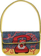 STAUD Tommy Beaded Shoulder Bag