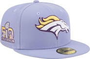 New Era Men's New Era Light Purple Denver Broncos Lavender Bloom 59FIFTY Fitted Hat