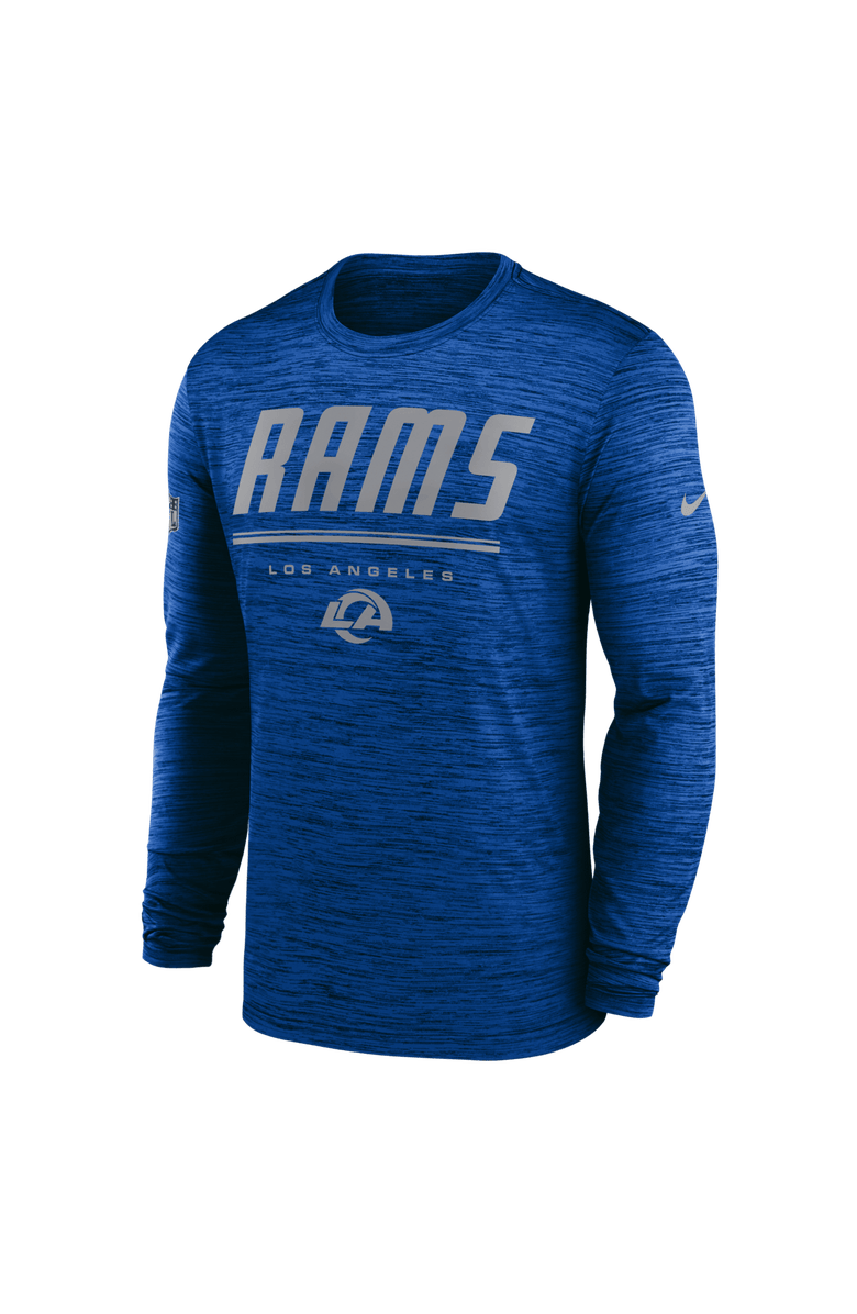 Nike Men's Nike Royal Los Angeles Rams Sideline Offensive Transition Velocity Dri-FIT Long Sleeve T-Shirt, Alternate, color, Royal