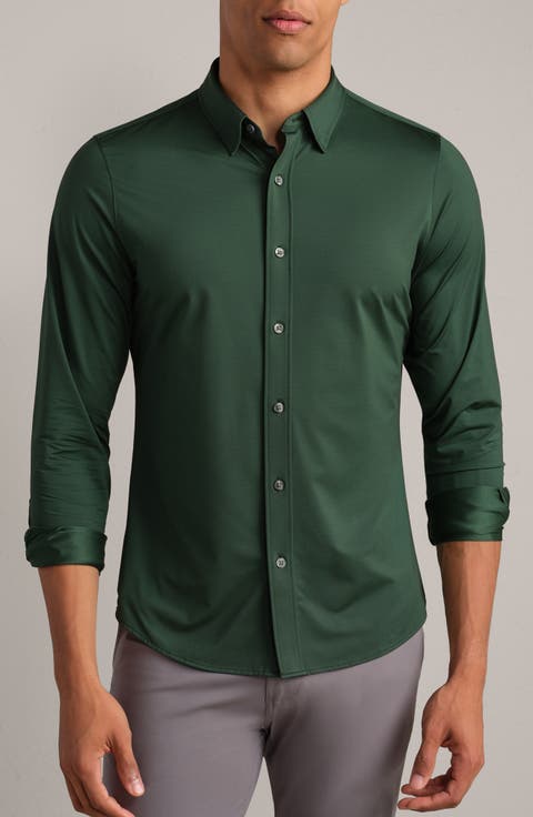 Commuter Slim Fit Button-Up Shirt