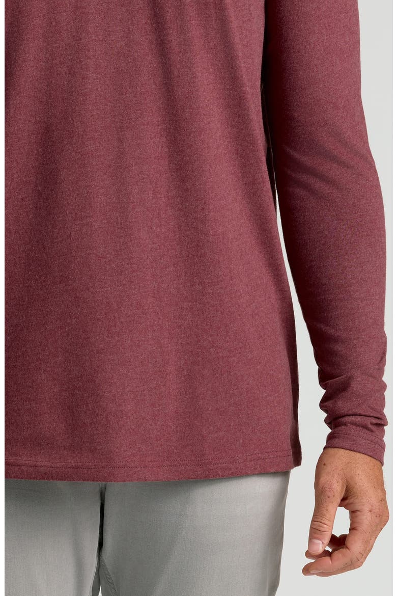 TALL CLASSIC LONG SLEEVE TEE, Alternate, color, DARK HEATHER CLOVEWOOD