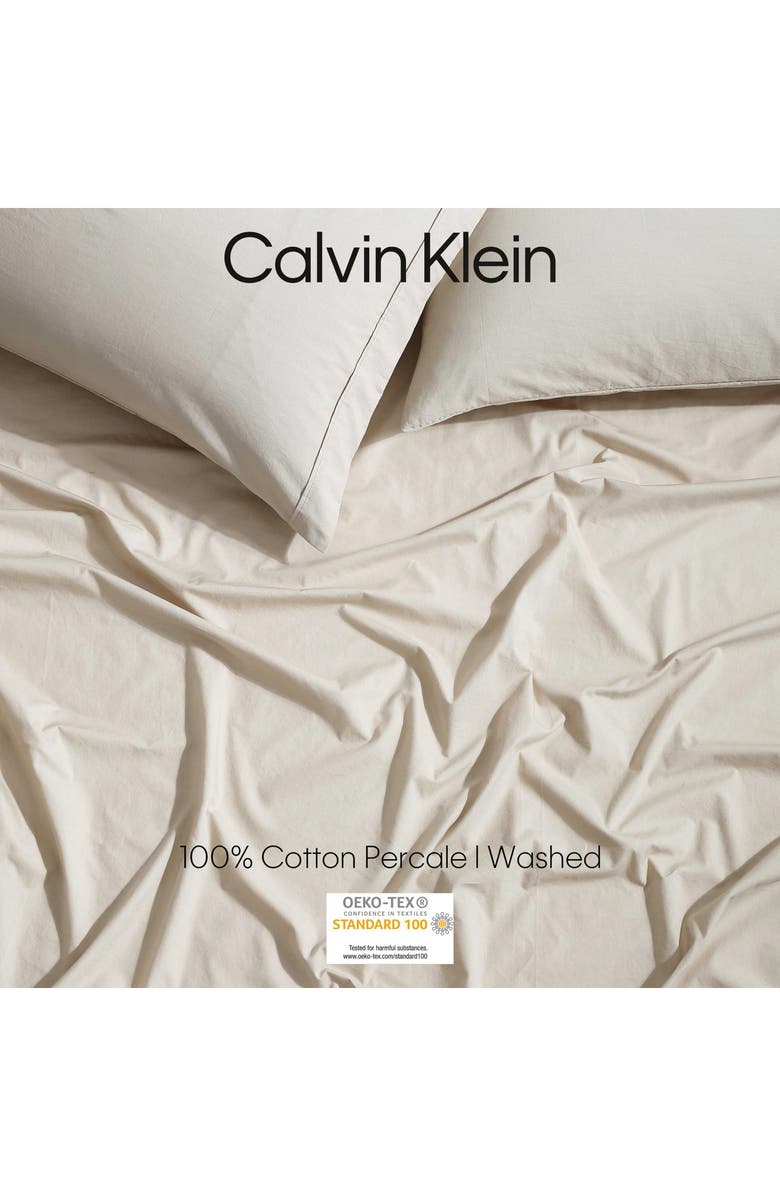 Calvin Klein Home 200 Thread Count Percale Queen Sheet Set, Alternate, color, 