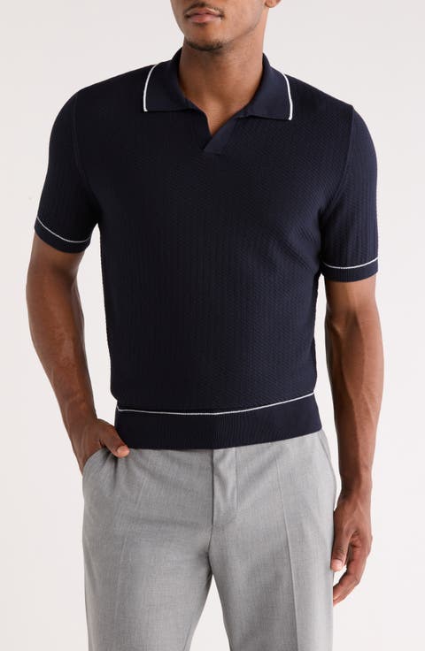 Isello Tipped Polo Sweater