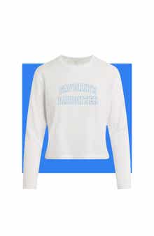 The Cropped Collegiate Long Sleeve Graphic T-Shirt