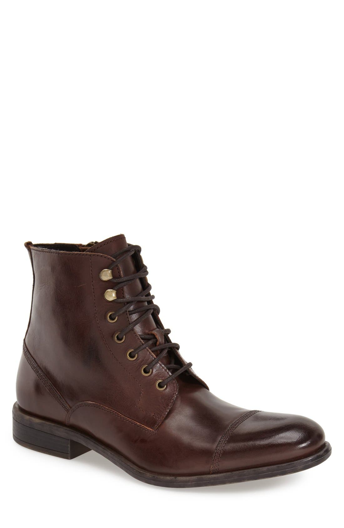 Kenneth Cole New York 'Smash Bash' Cap Toe Zip Boot, Main, color, 