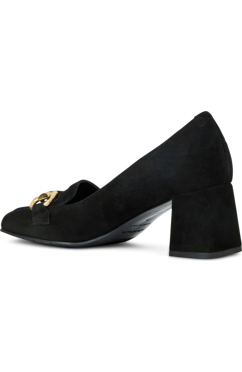 Aquatalia Corrina Weatherproof Loafer Pump, Alternate, color, Black Suede