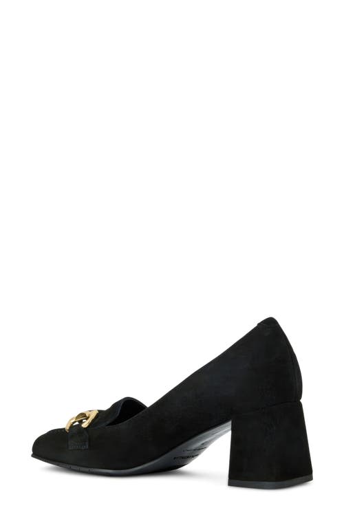 Aquatalia Corrina Loafer Pump In Black