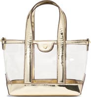 Stoney Clover Lane Mini Metallic Clear Vinyl Tote