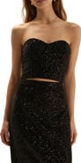 Favorite Daughter The Out of Your League Sequin Bustier