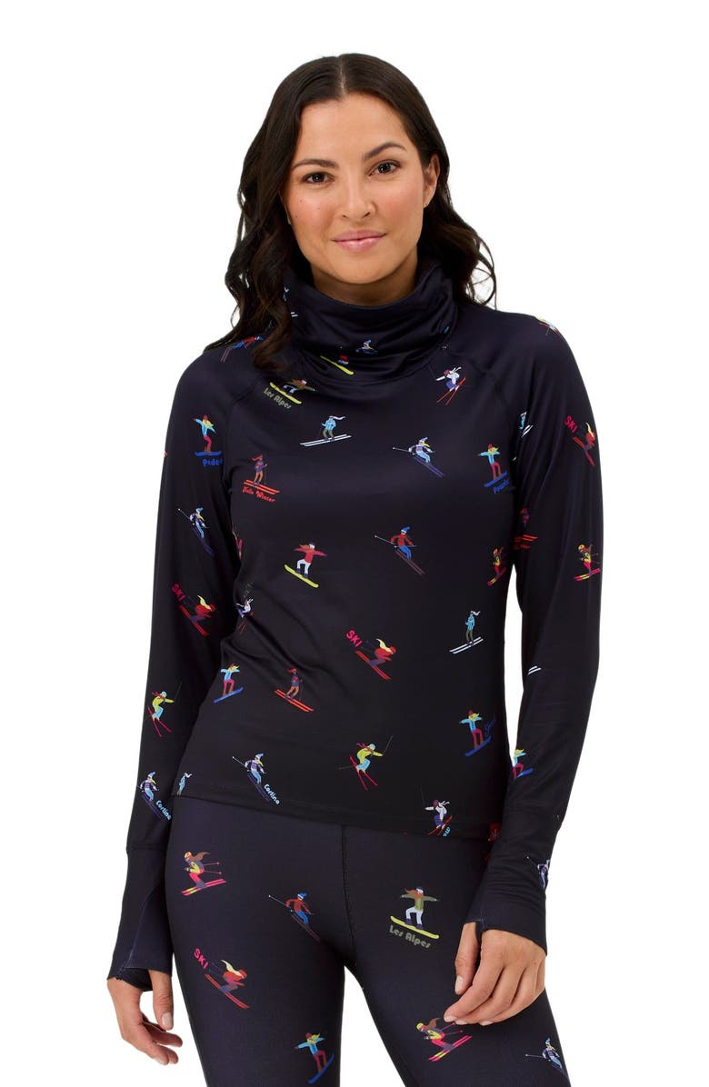 Krimson Klover Multi Skiers Turtleneck, Main, color, Black