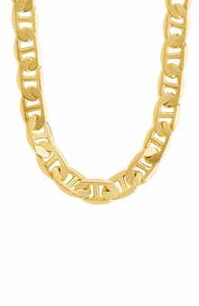 Sterling Forever Inga 14K Gold Plated Mariner Chain Necklace