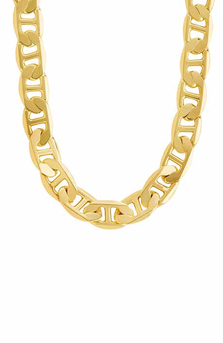 Sterling Forever Inga 14K Gold Plated Mariner Chain Necklace