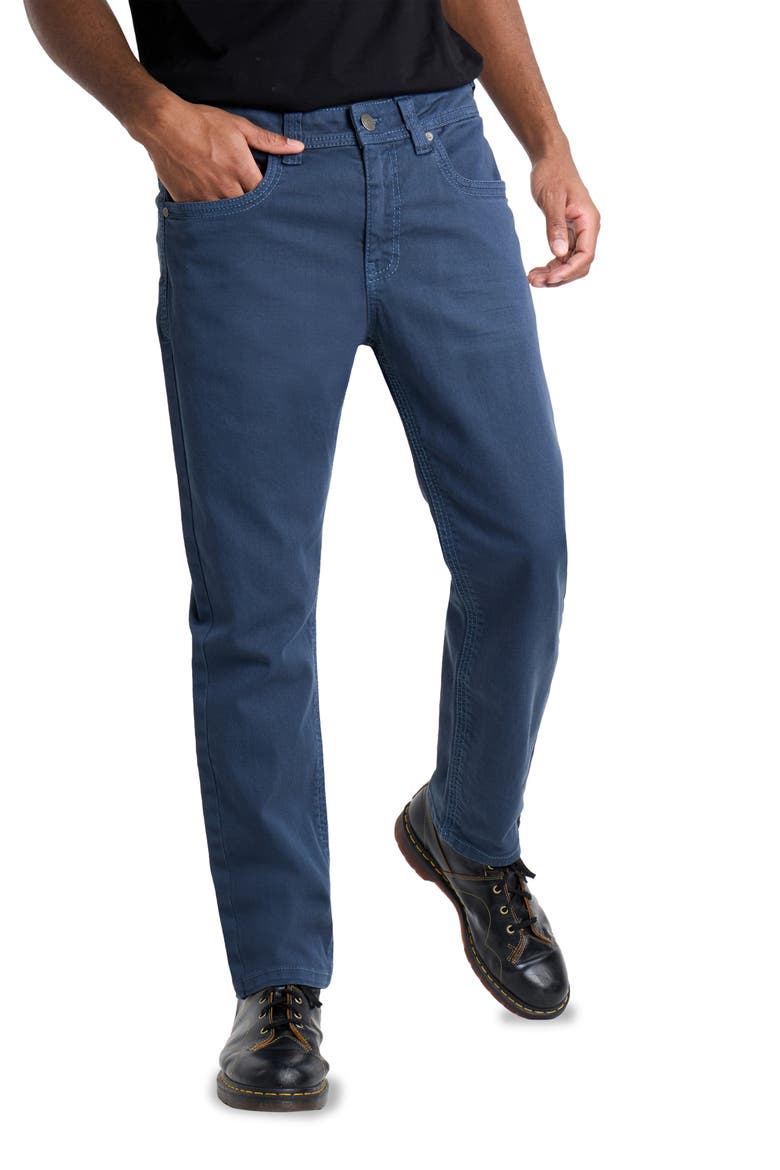 Saddle Stitch Slim Fit Jeans, Alternate, color, BLUE