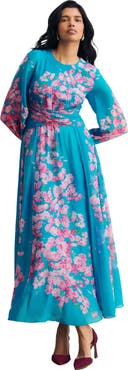 The Fold Portofino Silk Chiffon Dress