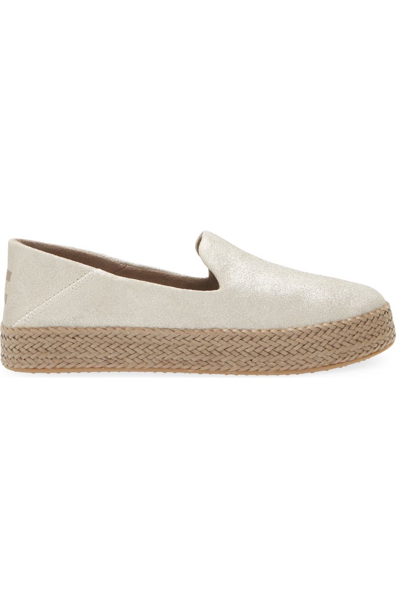 TOMS Carolina Platform Espadrille Sneaker, Alternate, color,