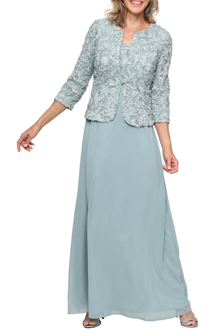 alex evenings empire waist dress Petite