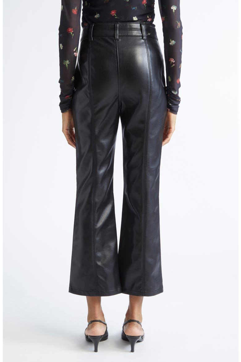 Dorothea Faux Leather Pants, Alternate, color, BLACK