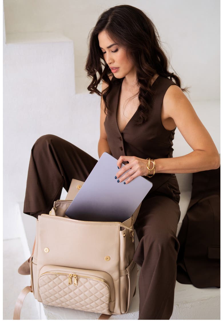 Luna Diaper Bag, Alternate, color, Isabelline