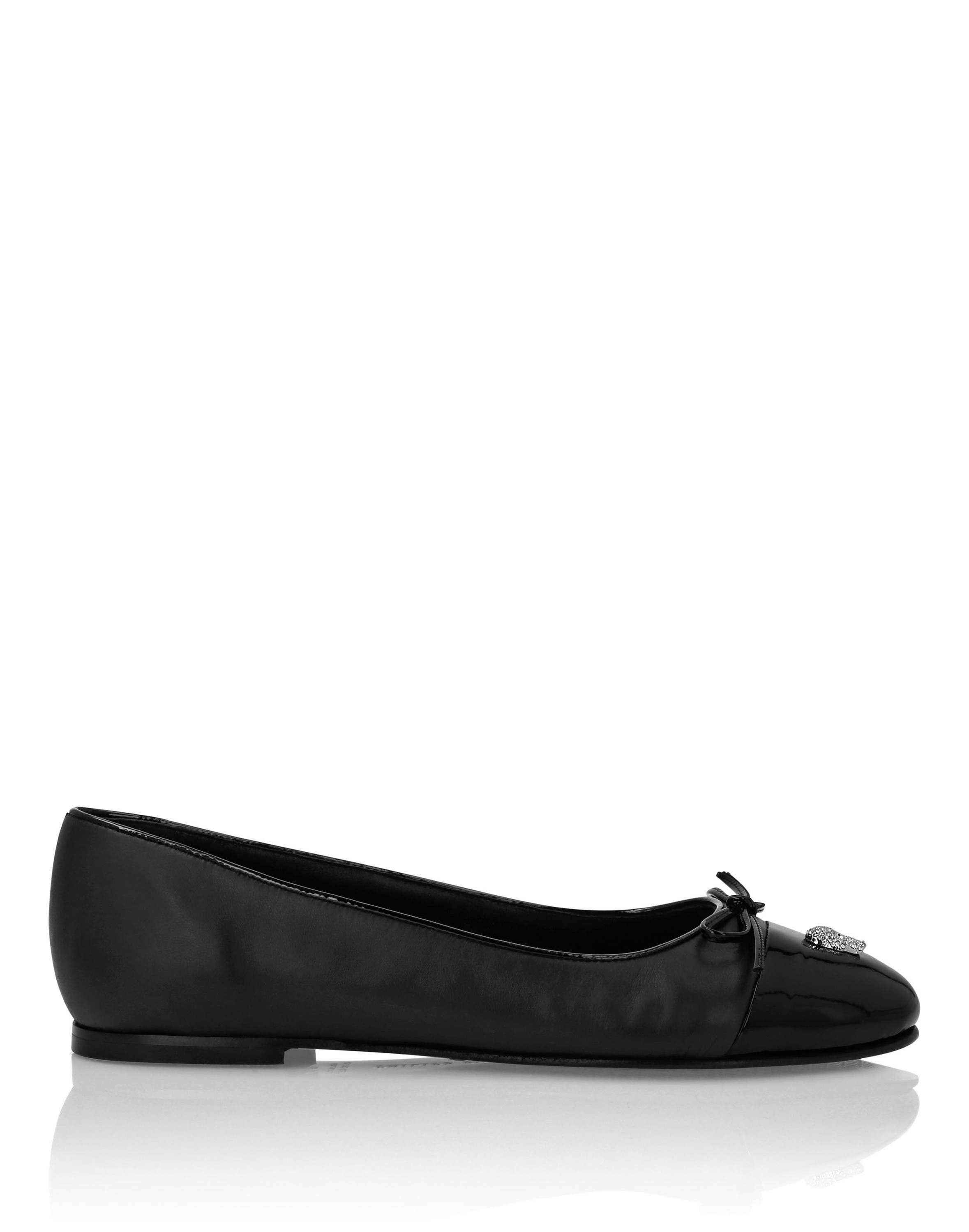 PHILIPP PLEIN Ballerinas Skull, Alternate, color, Black