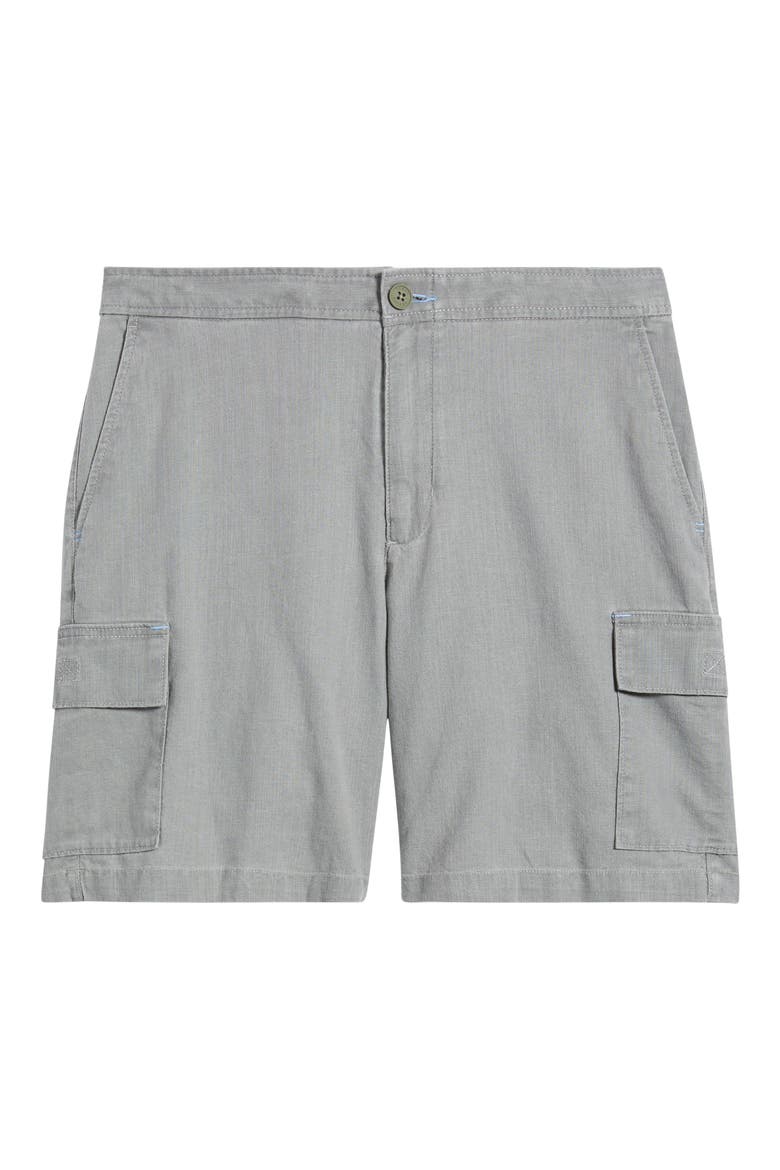 Beach Coast Linen Blend Shorts, Alternate, color, BALA SHARK