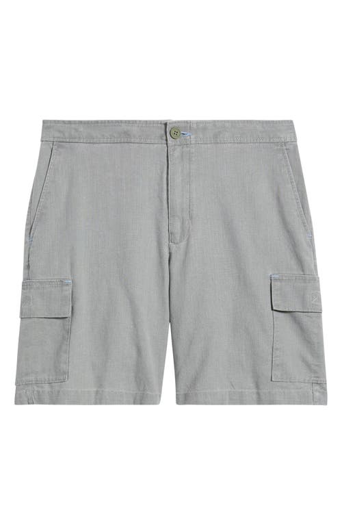 Tommy Bahama Beach Coast Stretch Linen & Cotton Cargo Shorts In Bala Shark