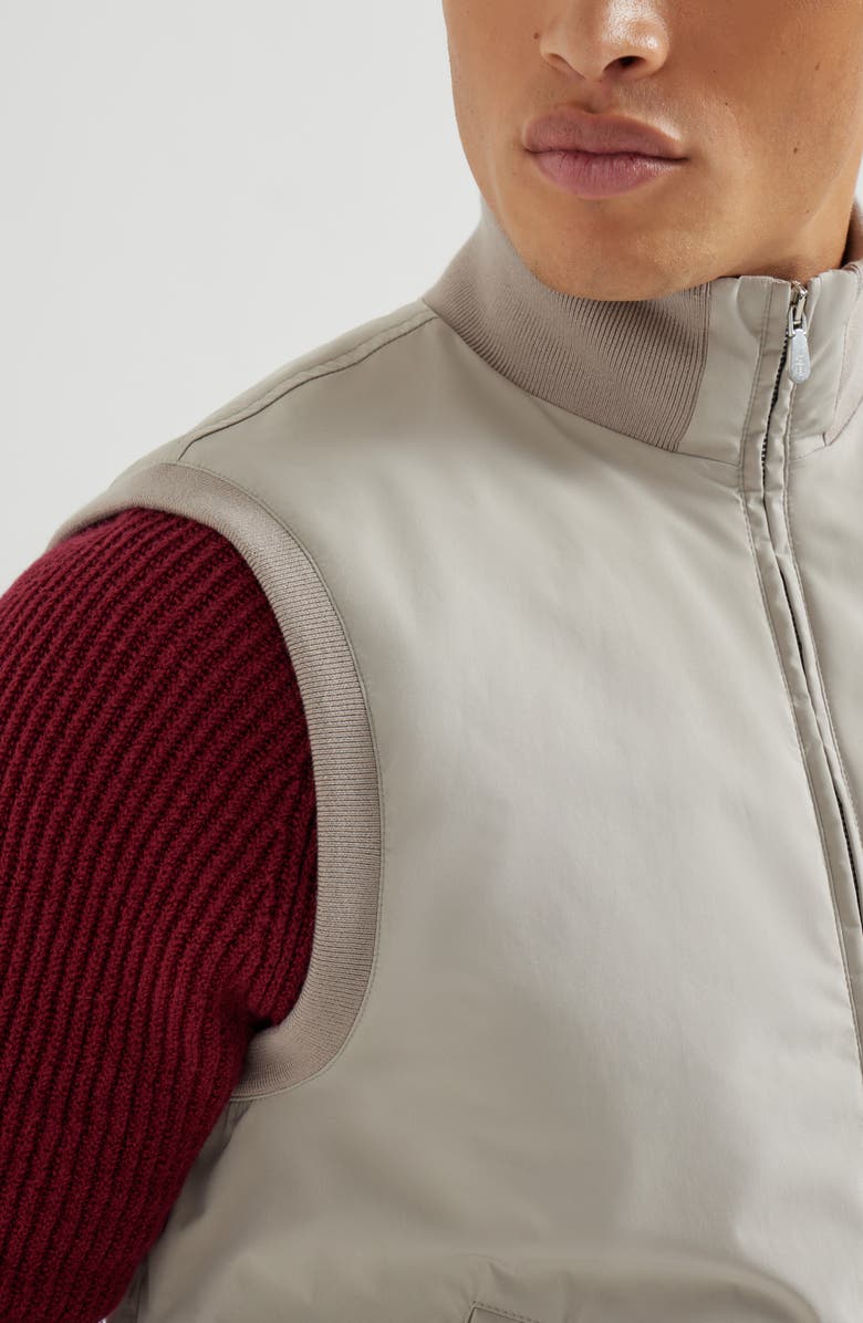 Brunello Cucinelli Vest with Thermore<sup>®</sup> padding, Alternate, color, Dove Grey