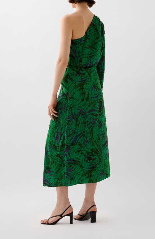 Scalpers Fire Print Skirt In Green