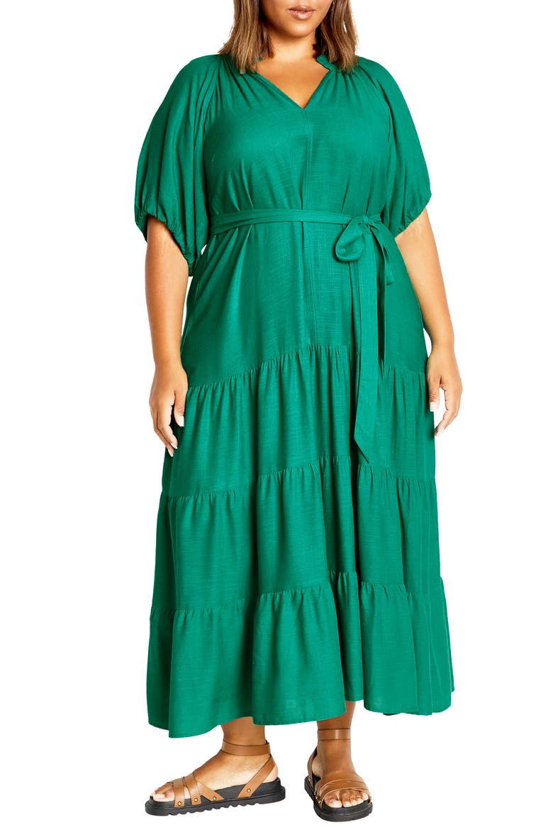 Escape Belted Dress, Main, color, JADE