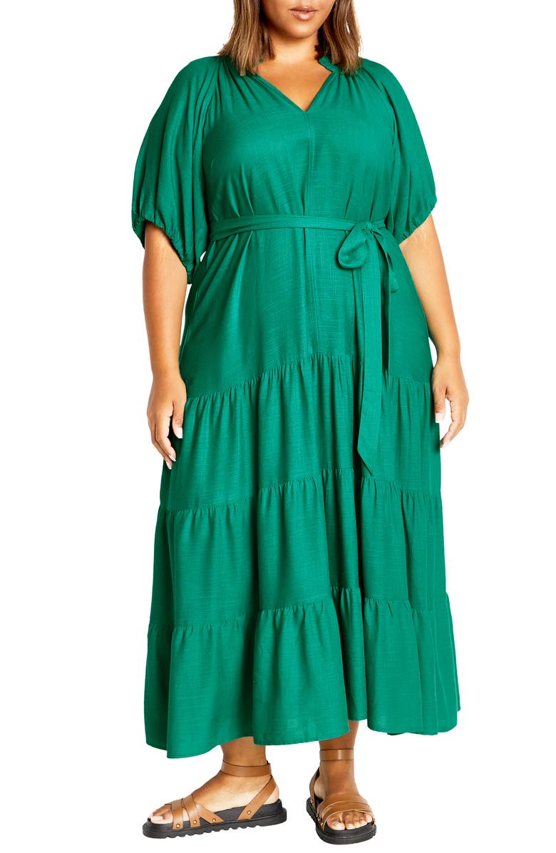 City Chic Escape Belted Dress, Main, color,