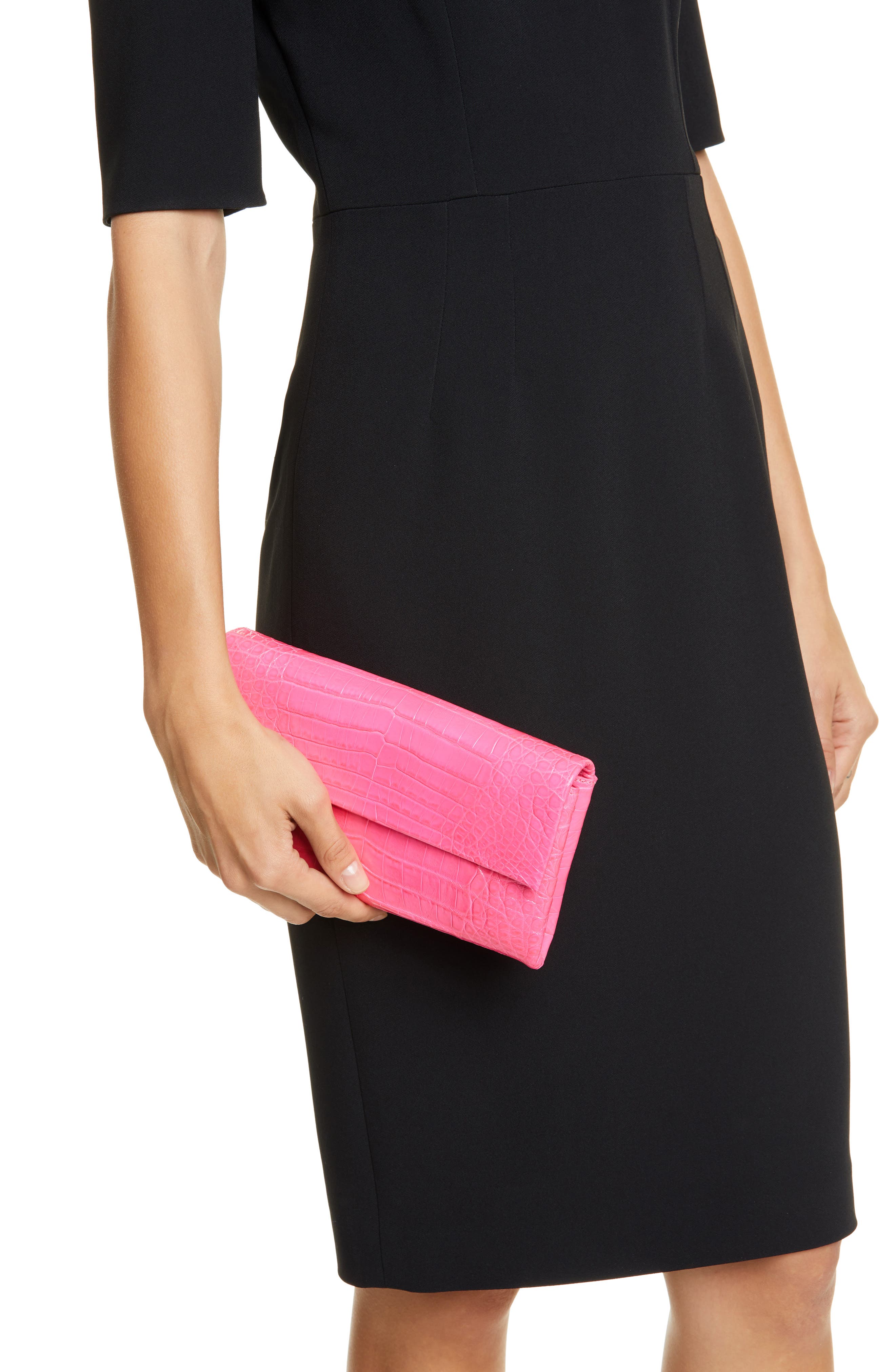 Nancy Gonzalez Small Gotham Genuine Crocodile Clutch, Alternate, color, 