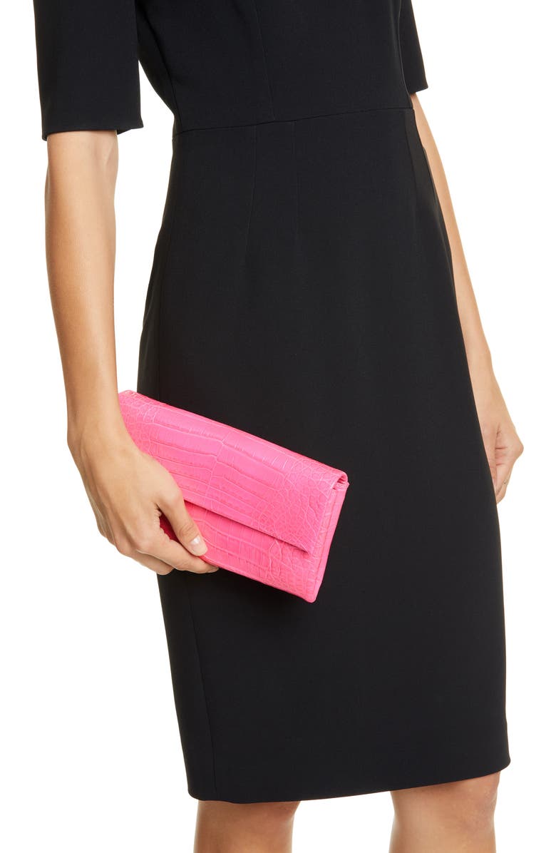 Nancy Gonzalez Small Gotham Genuine Crocodile Clutch, Alternate, color,