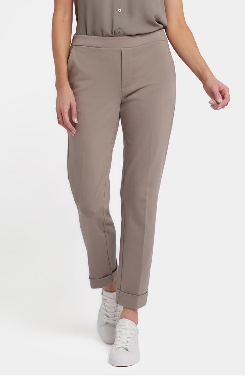 NYDJ Cassidy Cuffed Pants, Main, color, Saddlewood