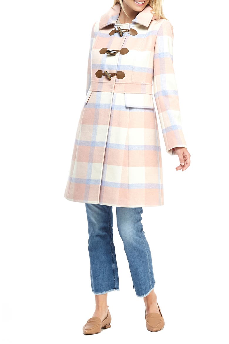 Annelise Plaid Hooded Coat (Nordstrom Exclusive), Alternate, color, MULTI